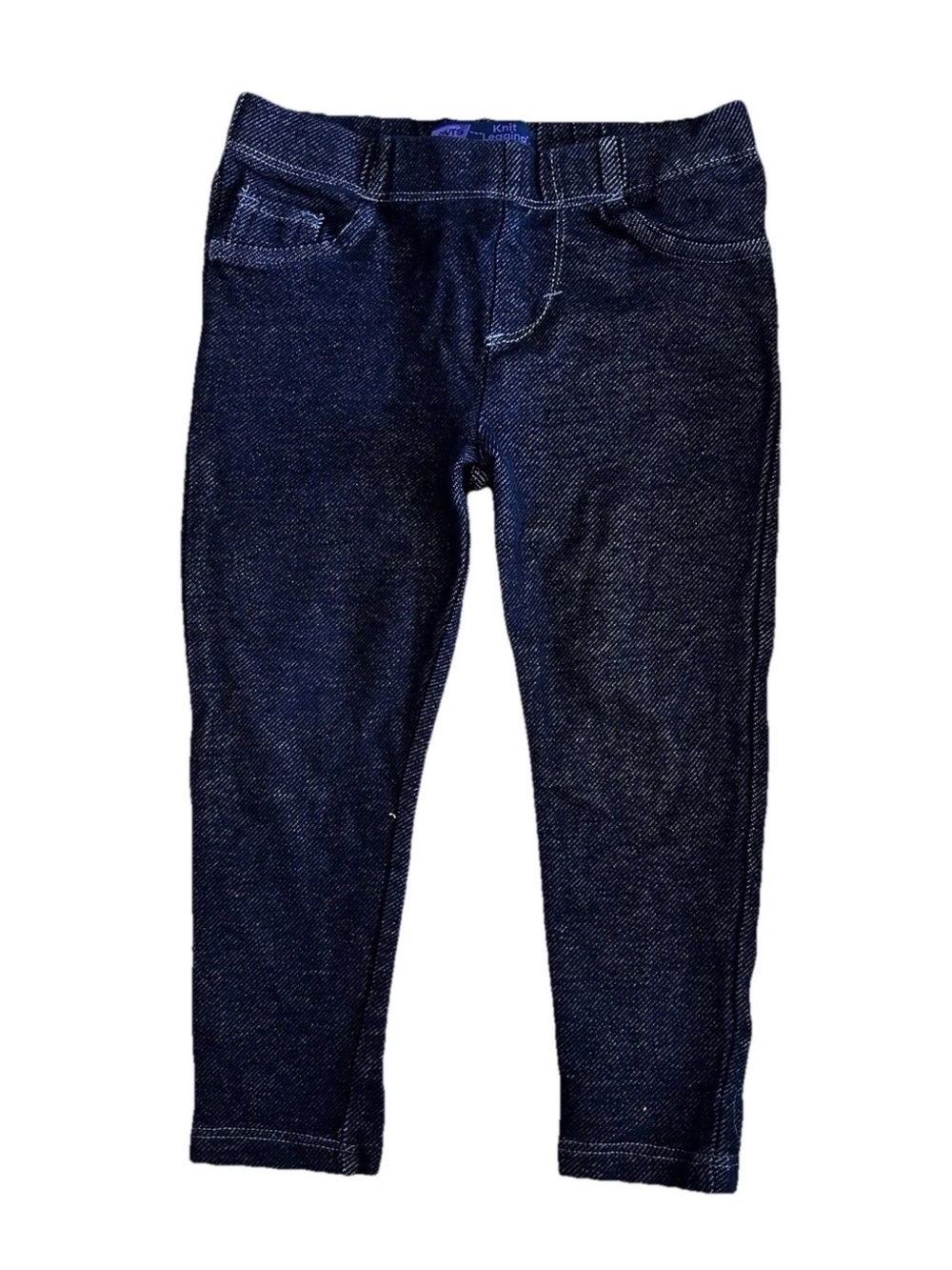 Levi's adorable dark wash knit leggings for girls with stretch